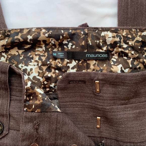 VGUC Maurice’s Tab Loop Slacks size 5/6 - Picture 4 of 4